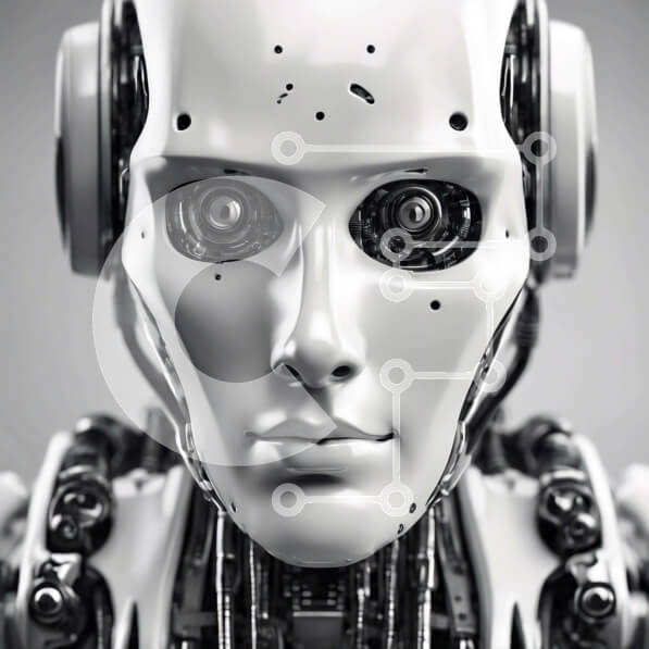 Intra Συλλεκτικό Ξύλινο Παζλ Plywood  4mm - Τεχνητά ευφυές ρομπότ με ακουστικά Σε Ξύλινο Κουτί - Διαστάσεις Puzzle: 10x10 cm – 25 κομμάτια