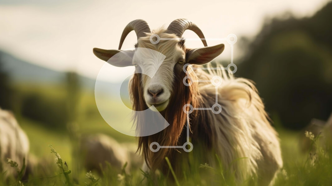 Intra Συλλεκτικό Ξύλινο Παζλ Plywood  4mm - Ομάδα κατσικιών σε ένα χορταριασμένο χωράφι Σε Ξύλινο Κουτί - Διαστάσεις: 10x10 cm – 25 κομμάτια