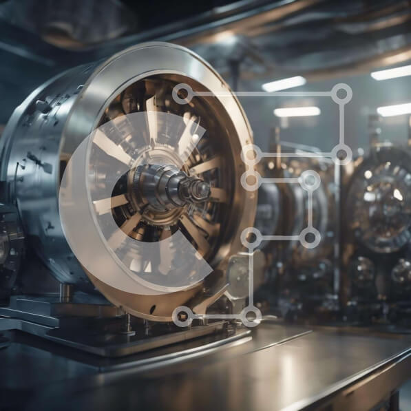 Intra Συλλεκτικό Ξύλινο Παζλ Plywood  4mm - Μεγάλη Βιομηχανική Μηχανή με Γρανάζια Σε Ξύλινο Κουτί - Διαστάσεις Puzzle: 10x10 cm – 25 κομμάτια