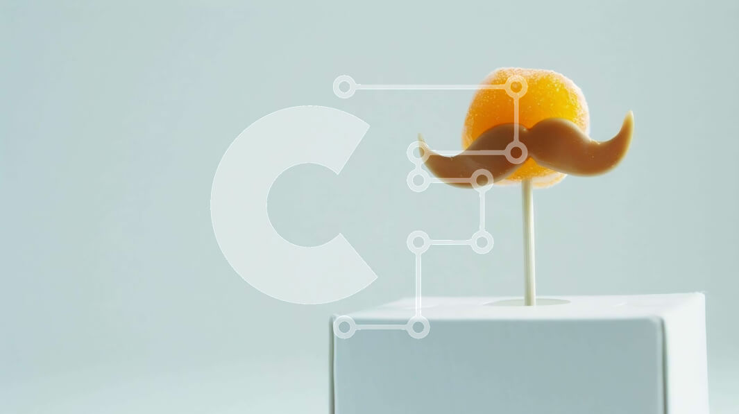 Intra Συλλεκτικό Ξύλινο Παζλ Plywood  4mm - Γλειφιτζούρια σε σχήμα μουστακιού σε πορτοκαλί μπαστούνι από γλειφιτζούρια Σε Ξύλινο Κουτί - Διαστάσεις Puzzle: 10x10 cm – 25 κομμάτια