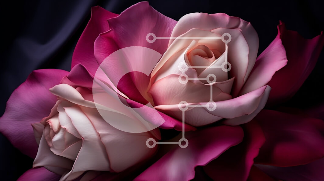 Intra Συλλεκτικό Ξύλινο Παζλ Plywood  4mm - Ροζ και άσπρα τριαντάφυλλα σε γυάλινο βάζο Σε Ξύλινο Κουτί - Διαστάσεις: 10x10 cm – 25 κομμάτια