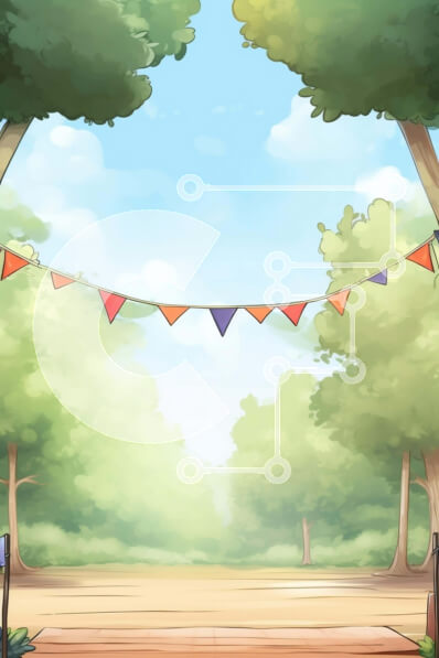 Σετ των 2 Intra Συλλεκτικό Ξύλινο Παζλ Plywood  4mm - Εκπληκτικό τοπίο κινουμένων σχεδίων με δέντρα και παγκάκια Σε Ξύλινο Κουτί - Διαστάσεις: 10x10 cm – 25 κομμάτια