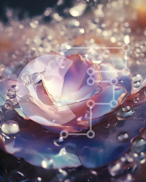 Σετ των 2 Intra Συλλεκτικό Ξύλινο Παζλ Plywood  4mm - Πανέμορφο ροζ τριαντάφυλλο με σταγόνες νερού για την έμπνευσή σας για τα λουλούδια Σε Ξύλινο Κουτί - Διαστάσεις: 10x10 cm – 25 κομμάτια