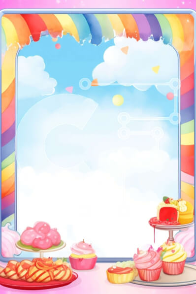 Σετ των 2 Intra Συλλεκτικό Ξύλινο Παζλ Plywood  4mm - Πολύχρωμο επιδόρπιο κορνίζα με φόντο ουράνιου τόξου Σε Ξύλινο Κουτί - Διαστάσεις: 10x10 cm – 25 κομμάτια