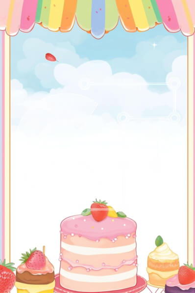 Σετ των 2 Intra Συλλεκτικό Ξύλινο Παζλ Plywood  4mm - Πολύχρωμο κέικ κινουμένων σχεδίων και εμφάνιση φρούτων Σε Ξύλινο Κουτί - Διαστάσεις: 10x10 cm – 25 κομμάτια