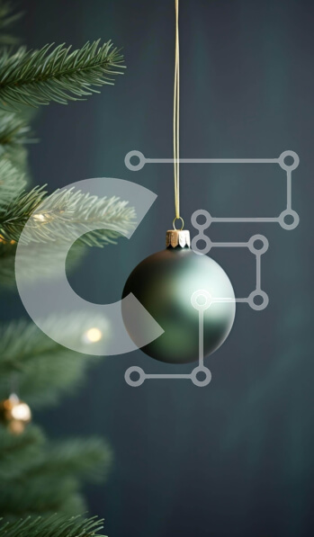 Intra Συλλεκτικό Ξύλινο Παζλ Plywood  4mm - Πράσινη χριστουγεννιάτικη μπάλα που κρέμεται από το δέντρο με φώτα Σε Ξύλινο Κουτί - Διαστάσεις: 10x10 cm – 25 κομμάτια