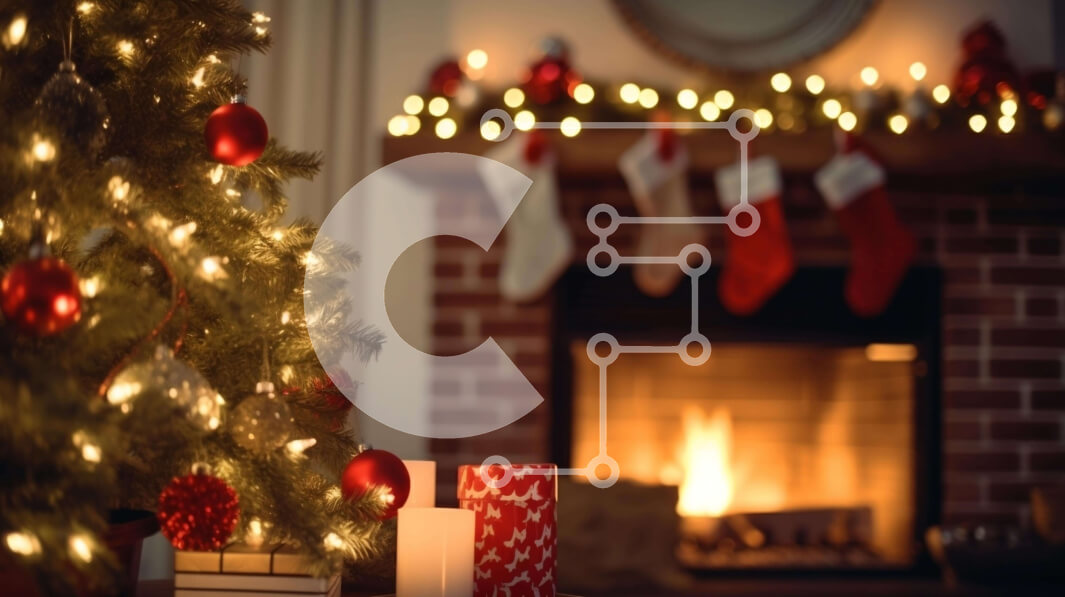 Intra Συλλεκτικό Ξύλινο Παζλ Plywood  4mm - Εορταστικό χριστουγεννιάτικο δέντρο με δώρα και στολίδια Σε Ξύλινο Κουτί - Διαστάσεις: 10x10 cm – 25 κομμάτια