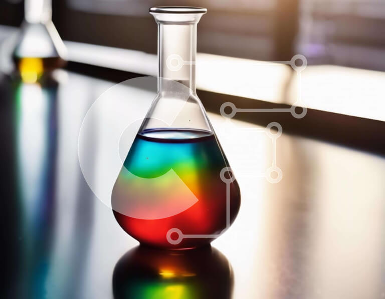 Intra Συλλεκτικό Ξύλινο Παζλ Plywood  4mm - Δύο ποτήρια με έγχρωμα υγρά για επιστημονικά πειράματα Σε Ξύλινο Κουτί - Διαστάσεις Puzzle: 10x10 cm – 25 κομμάτια