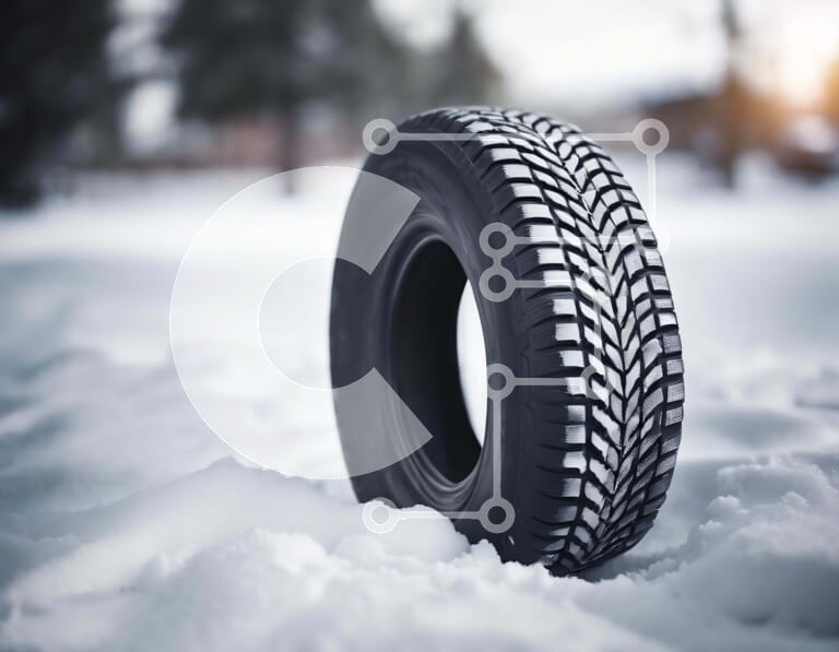 Intra Συλλεκτικό Ξύλινο Παζλ Plywood  4mm - Χειμερινό ελαστικό στο χιόνι για βελτιωμένη πρόσφυση Σε Ξύλινο Κουτί - Διαστάσεις Puzzle: 10x10 cm – 25 κομμάτια