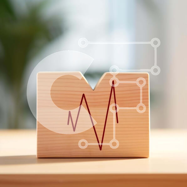 Intra Συλλεκτικό Ξύλινο Παζλ Plywood  4mm - Ξύλινο κουτί με σύμβολο ενσυναίσθησης καρδιάς στο τραπέζι Σε Ξύλινο Κουτί - Διαστάσεις: 10x10 cm – 25 κομμάτια