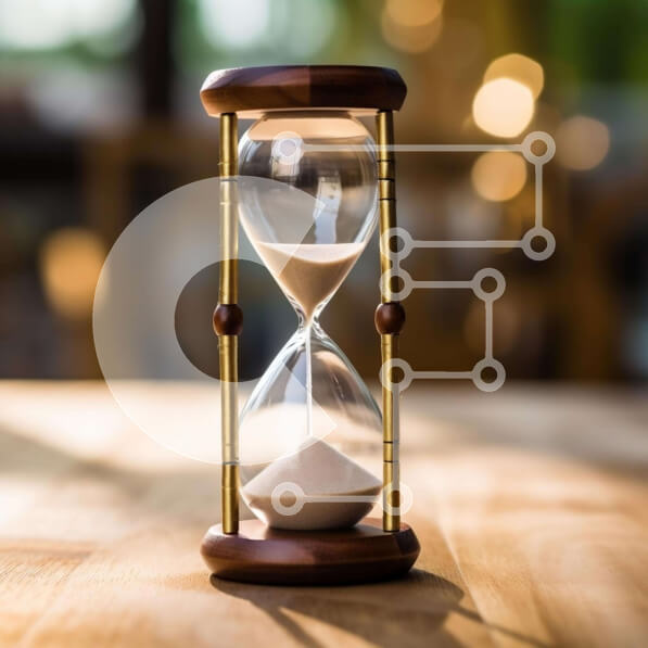 Intra Συλλεκτικό Ξύλινο Παζλ Plywood  4mm - Κλεψύδρα σε ξύλινο τραπέζι με άμμο μέσα Σε Ξύλινο Κουτί - Διαστάσεις: 10x10 cm – 25 κομμάτια