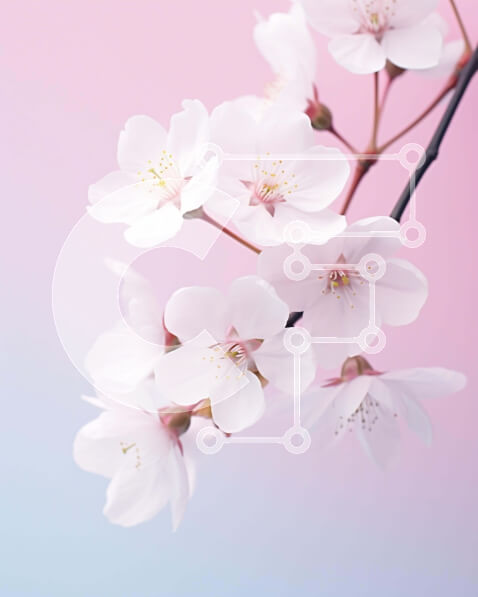 Intra Συλλεκτικό Ξύλινο Παζλ Plywood  4mm - Ανθισμένα άνθη λευκής κερασιάς την άνοιξη Σε Ξύλινο Κουτί - Διαστάσεις: 10x10 cm – 25 κομμάτια