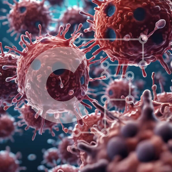 Intra Συλλεκτικό Ξύλινο Παζλ Plywood  4mm - τρισδιάστατη εικόνα των ερυθρών αιμοσφαιρίων του ανθρώπινου ανοσοποιητικού συστήματος Σε Ξύλινο Κουτί - Διαστάσεις Puzzle: 10x10 cm – 25 κομμάτια