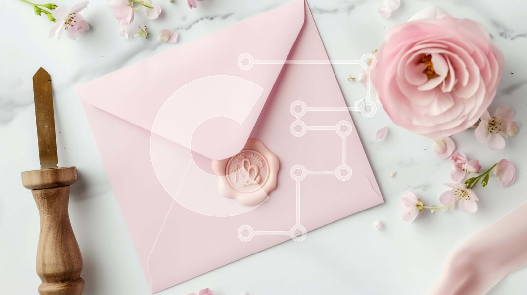 Intra Συλλεκτικό Ξύλινο Παζλ Plywood  4mm - Φάκελος με ροζ κερί σφραγίδα και χαρτικά σε μαρμάρινο τραπέζι Σε Ξύλινο Κουτί - Διαστάσεις: 10x10 cm – 25 κομμάτια