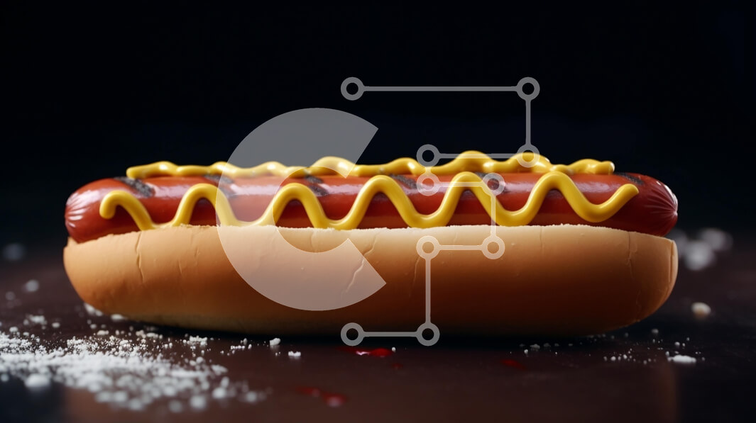 Σετ των 2 Intra Συλλεκτικό Ξύλινο Παζλ Plywood  4mm - Φρεσκοφτιαγμένο Hot Dog με μουστάρδα και κέτσαπ Σε Ξύλινο Κουτί - Διαστάσεις: 10x10 cm – 25 κομμάτια