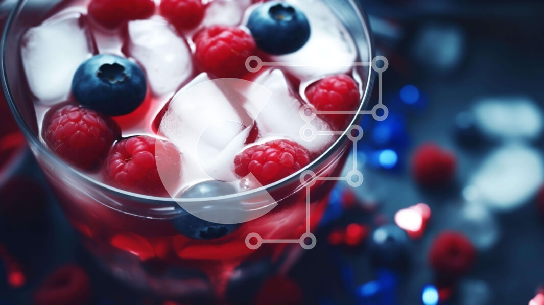 Σετ των 2 Intra Συλλεκτικό Ξύλινο Παζλ Plywood  4mm - Πατριωτικό Ποτό με Κόκκινα, Λευκά και Μπλε Χρώματα για τις 4 Ιουλίου Σε Ξύλινο Κουτί - Διαστάσεις: 10x10 cm – 25 κομμάτια