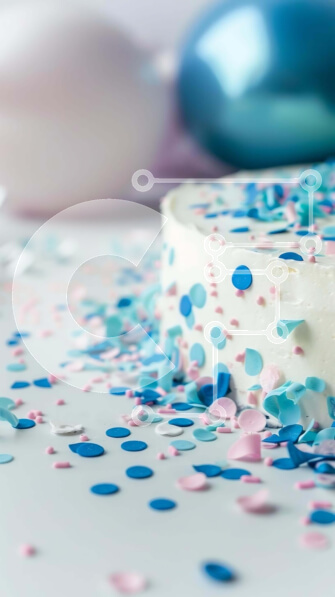 Intra Συλλεκτικό Ξύλινο Παζλ Plywood  4mm - Πολύχρωμο κέικ κομφετί με μπαλόνια Σε Ξύλινο Κουτί - Διαστάσεις: 10x10 cm – 25 κομμάτια