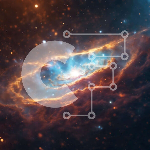 Intra Συλλεκτικό Ξύλινο Παζλ Plywood  4mm - Σπειροειδής γαλαξίας με φωτεινά αστέρια Σε Ξύλινο Κουτί - Διαστάσεις Puzzle: 10x10 cm – 25 κομμάτια