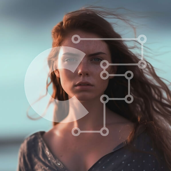 Intra Συλλεκτικό Ξύλινο Παζλ Plywood  4mm - Εκπληκτική εικόνα νεαρής γυναίκας που παρακολουθεί το ηλιοβασίλεμα στην παραλία Σε Ξύλινο Κουτί - Διαστάσεις Puzzle: 10x10 cm – 25 κομμάτια