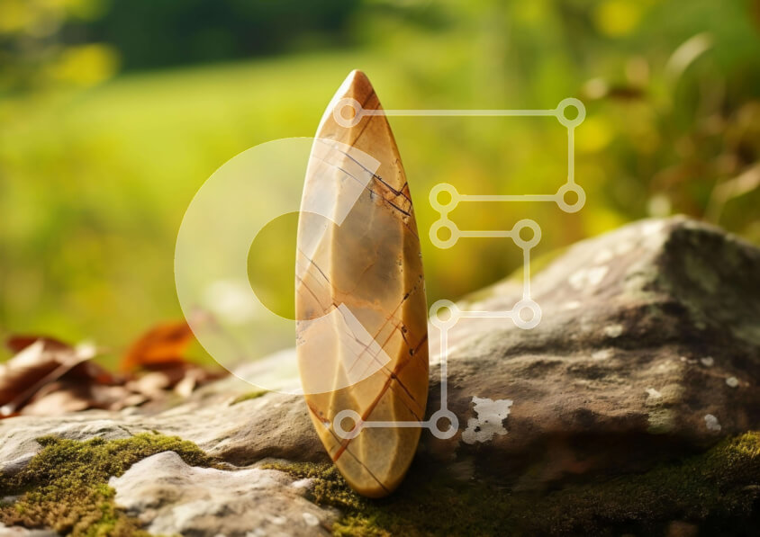 Intra Συλλεκτικό Ξύλινο Παζλ Plywood  4mm - Ξύλινο αντικείμενο σε βράχο σε φυσικό περιβάλλον Σε Ξύλινο Κουτί - Διαστάσεις: 10x10 cm – 25 κομμάτια