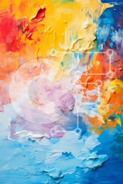 Σετ των 2 Intra Συλλεκτικό Ξύλινο Παζλ Plywood  4mm - Ζωντανός και φωτεινός καλοκαιρινός ουρανός με ιμπρεσιονιστικά σύννεφα Σε Ξύλινο Κουτί - Διαστάσεις: 10x10 cm – 25 κομμάτια