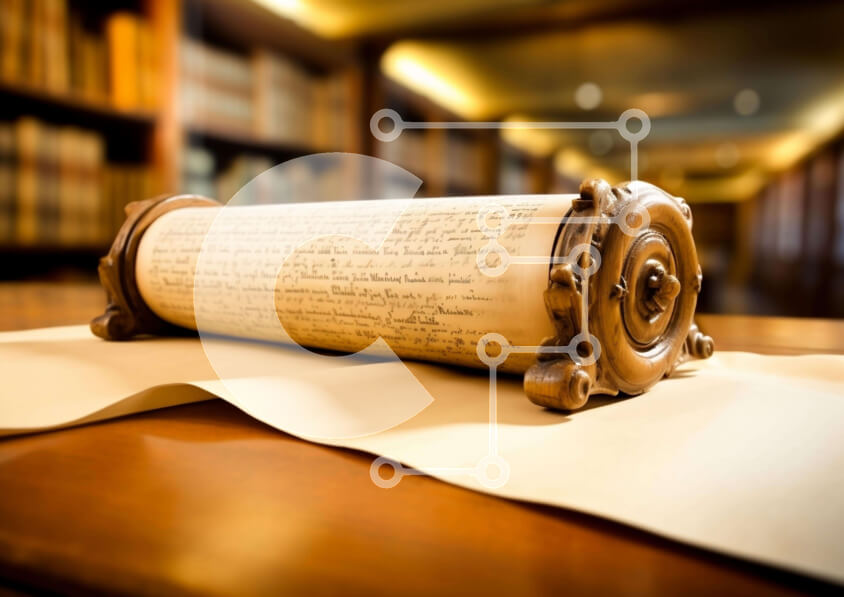 Intra Συλλεκτικό Ξύλινο Παζλ Plywood  4mm - Παλιό κύλινδρο σε ξύλινο τραπέζι μπροστά από ράφια Σε Ξύλινο Κουτί - Διαστάσεις Puzzle: 10x10 cm – 25 κομμάτια