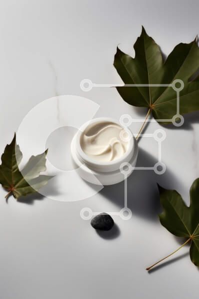 Intra Συλλεκτικό Ξύλινο Παζλ Plywood  4mm - Προϊόν κρέμας σε λευκό κεραμικό μπολ σε μαρμάρινη επιφάνεια Σε Ξύλινο Κουτί - Διαστάσεις Puzzle: 10x10 cm – 25 κομμάτια