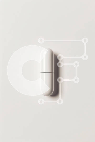 Intra Συλλεκτικό Ξύλινο Παζλ Plywood  4mm - Λευκό χάπι σε άσπρο φόντο Σε Ξύλινο Κουτί - Διαστάσεις Puzzle: 10x10 cm – 25 κομμάτια