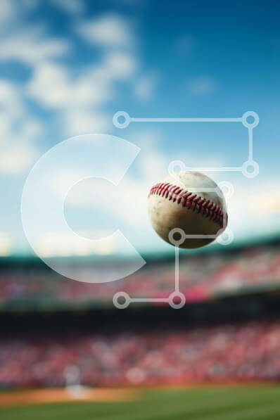 Intra Συλλεκτικό Ξύλινο Παζλ Plywood  4mm - Μπέιζμπολ στον αέρα κατά τη διάρκεια ενός συναρπαστικού παιχνιδιού Σε Ξύλινο Κουτί - Διαστάσεις Puzzle: 10x10 cm – 25 κομμάτια