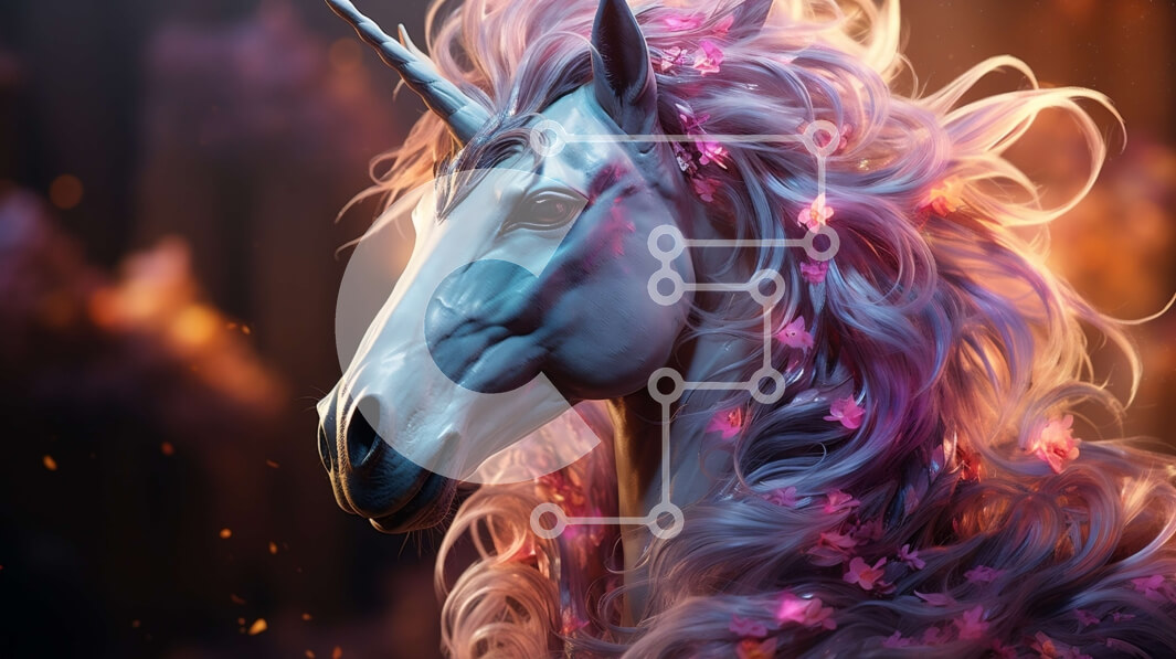 Intra Συλλεκτικό Ξύλινο Παζλ Plywood  4mm - Εκπληκτική εικόνα ενός λευκού μονόκερου σε ένα μαγεμένο δάσος Σε Ξύλινο Κουτί - Διαστάσεις: 10x10 cm – 25 κομμάτια