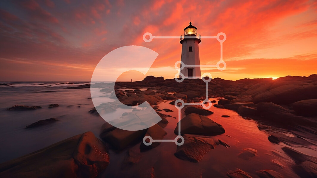 Intra Συλλεκτικό Ξύλινο Παζλ Plywood  4mm - Εκπληκτική εικόνα ενός φάρου σε μια βραχώδη ακτή στο ηλιοβασίλεμα Σε Ξύλινο Κουτί - Διαστάσεις: 10x10 cm – 25 κομμάτια