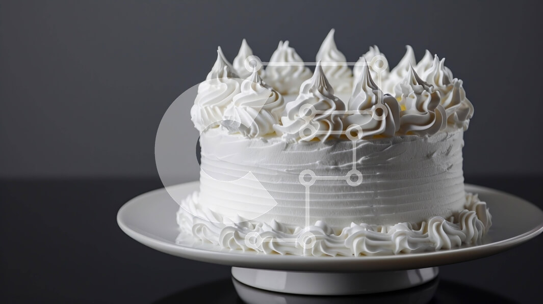 Σετ των 2 Intra Συλλεκτικό Ξύλινο Παζλ Plywood  4mm - Λευκό κέικ σε κομψό πιάτο Σε Ξύλινο Κουτί - Διαστάσεις: 10x10 cm – 25 κομμάτια