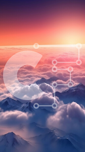 Σετ των 2 Intra Συλλεκτικό Ξύλινο Παζλ Plywood  4mm - Εκπληκτικό ηλιοβασίλεμα πάνω από βουνά με σύννεφα σε πρώτο πλάνο Σε Ξύλινο Κουτί - Διαστάσεις: 10x10 cm – 25 κομμάτια