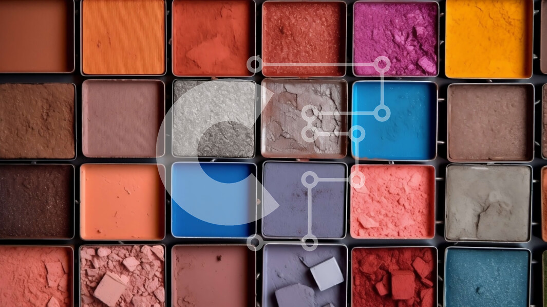 Σετ των 2 Intra Συλλεκτικό Ξύλινο Παζλ Plywood  4mm - Γίνετε δημιουργικοί με αυτήν την πολύχρωμη παλέτα μακιγιάζ από σκιές ματιών, ρουζ και μπρονζέ Σε Ξύλινο Κουτί - Διαστάσεις: 10x10 cm – 25 κομμάτια