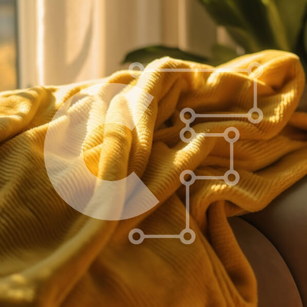 Intra Συλλεκτικό Ξύλινο Παζλ Plywood  4mm - Άνετη κίτρινη κουβέρτα σε έναν ηλιόλουστο καναπέ Σε Ξύλινο Κουτί - Διαστάσεις Puzzle: 10x10 cm – 25 κομμάτια