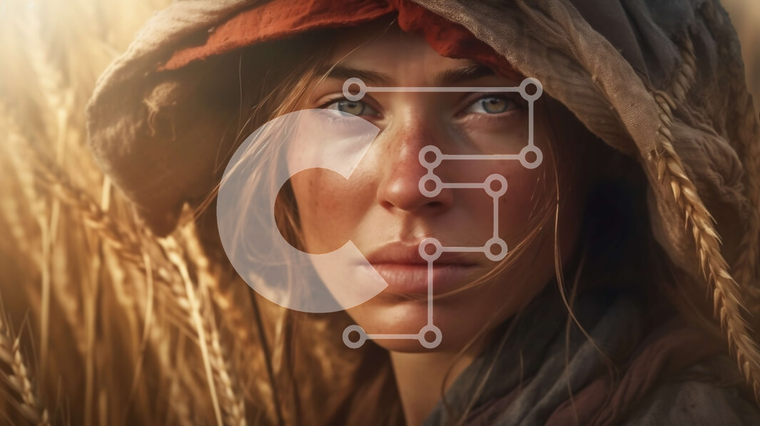 Intra Συλλεκτικό Ξύλινο Παζλ Plywood  4mm - Γαλήνια εικόνα γυναίκας που στέκεται στο χωράφι του χρυσού σίτου Σε Ξύλινο Κουτί - Διαστάσεις: 10x10 cm – 25 κομμάτια