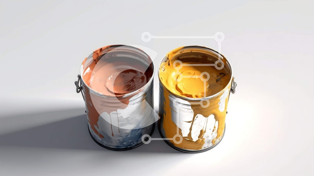 Intra Συλλεκτικό Ξύλινο Παζλ Plywood  4mm - Ζωντανά κίτρινα και πορτοκαλί κουτιά μπογιάς Σε Ξύλινο Κουτί - Διαστάσεις: 10x10 cm – 25 κομμάτια