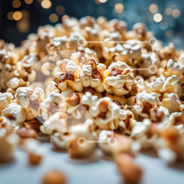 Σετ των 2 Intra Συλλεκτικό Ξύλινο Παζλ Plywood  4mm - Λαχταριστό ποπ κορν καραμέλας Σε Ξύλινο Κουτί - Διαστάσεις: 10x10 cm – 25 κομμάτια