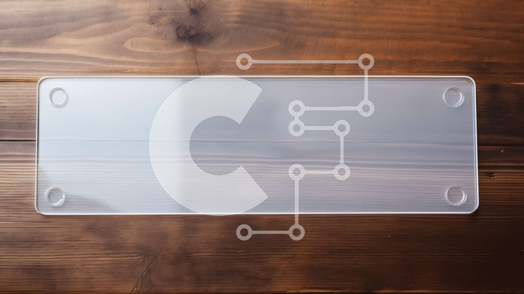 Intra Συλλεκτικό Ξύλινο Παζλ Plywood  4mm - Διαφανές πλαστικό πιάτο σε παλιό ξύλινο τραπέζι Σε Ξύλινο Κουτί - Διαστάσεις: 10x10 cm – 25 κομμάτια