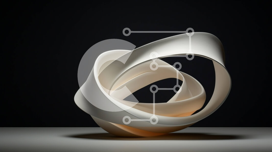 Intra Συλλεκτικό Ξύλινο Παζλ Plywood  4mm - Στριμμένο αφηρημένο γλυπτό Σε Ξύλινο Κουτί - Διαστάσεις Puzzle: 10x10 cm – 25 κομμάτια