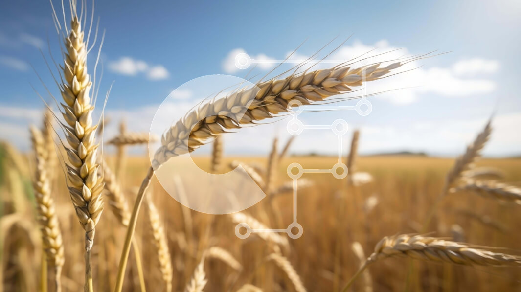 Intra Συλλεκτικό Ξύλινο Παζλ Plywood  4mm - Ωριμάζοντας χωράφι σίτου κάτω από τον συννεφιασμένο ουρανό Σε Ξύλινο Κουτί - Διαστάσεις: 10x10 cm – 25 κομμάτια