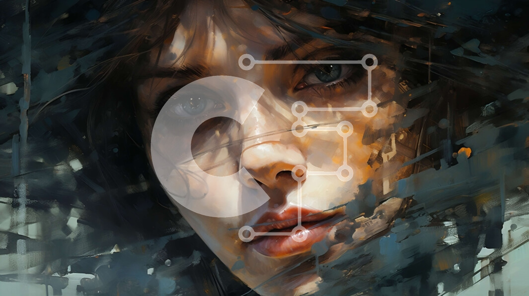 Intra Συλλεκτικό Ξύλινο Παζλ Plywood  4mm - Σοβαρή γυναίκα με μακριά σκούρα μαλλιά Σε Ξύλινο Κουτί - Διαστάσεις Puzzle: 10x10 cm – 25 κομμάτια