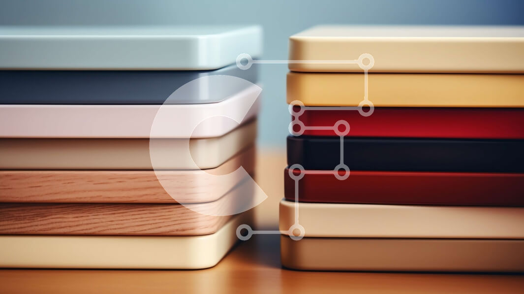 Intra Συλλεκτικό Ξύλινο Παζλ Plywood  4mm - Πολύχρωμες ξύλινες πυραμίδες στο τραπέζι Σε Ξύλινο Κουτί - Διαστάσεις Puzzle: 10x10 cm – 25 κομμάτια