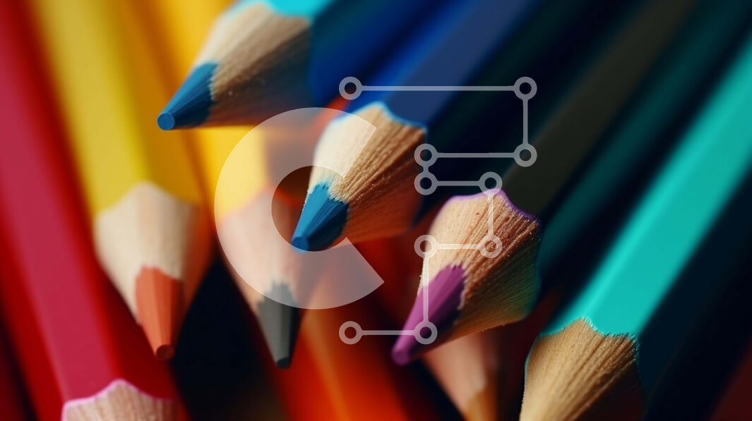 Intra Συλλεκτικό Ξύλινο Παζλ Plywood  4mm - Πολύχρωμα χρωματιστά μολύβια κινηματογράφηση σε πρώτο πλάνο Σε Ξύλινο Κουτί - Διαστάσεις Puzzle: 10x10 cm – 25 κομμάτια