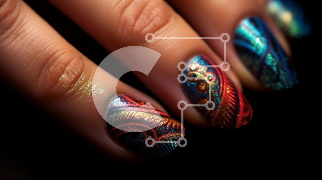 Intra Συλλεκτικό Ξύλινο Παζλ Plywood  4mm - Ζωντανή τέχνη νυχιών στο χέρι μιας γυναίκας Σε Ξύλινο Κουτί - Διαστάσεις Puzzle: 10x10 cm – 25 κομμάτια