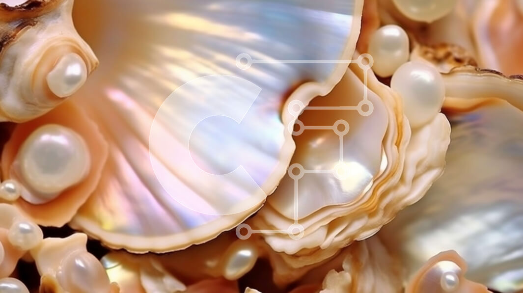 Intra Συλλεκτικό Ξύλινο Παζλ Plywood  4mm - Εκπληκτική κινηματογράφηση σε πρώτο πλάνο με μαργαριτάρια σε λευκό φόντο Σε Ξύλινο Κουτί - Διαστάσεις Puzzle: 10x10 cm – 25 κομμάτια