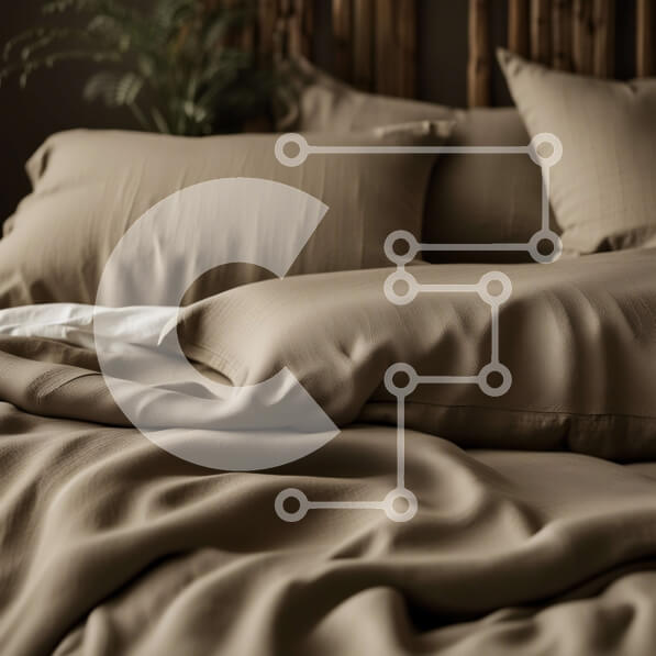 Intra Συλλεκτικό Ξύλινο Παζλ Plywood  4mm - Άνετο και άνετο κρεβάτι με μπεζ αναπαυτικό και ξύλινο κεφαλάρι Σε Ξύλινο Κουτί - Διαστάσεις Puzzle: 10x10 cm – 25 κομμάτια