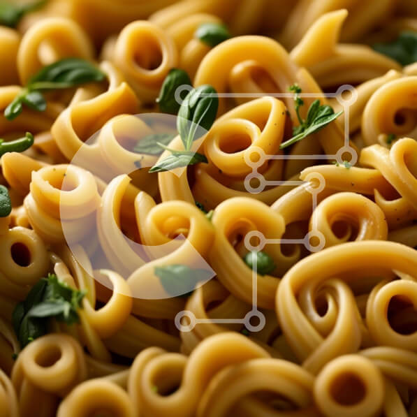 Σετ των 2 Intra Συλλεκτικό Ξύλινο Παζλ Plywood  4mm - Νόστιμο πιάτο μαγειρεμένα ζυμαρικά με φρέσκα πράσινα βότανα Σε Ξύλινο Κουτί - Διαστάσεις: 10x10 cm – 25 κομμάτια