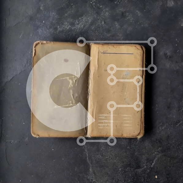 Intra Συλλεκτικό Ξύλινο Παζλ Plywood  4mm - Vintage παλιό βιβλίο σε γκρίζα επιφάνεια Σε Ξύλινο Κουτί - Διαστάσεις: 10x10 cm – 25 κομμάτια