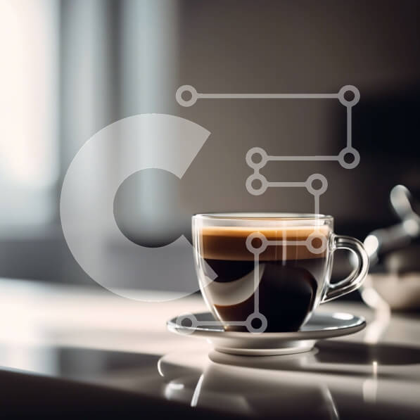 Σετ των 2 Intra Συλλεκτικό Ξύλινο Παζλ Plywood  4mm - Πρωινός καφές με θέα στον ορίζοντα της πόλης στο Sunrise Σε Ξύλινο Κουτί - Διαστάσεις: 10x10 cm – 25 κομμάτια